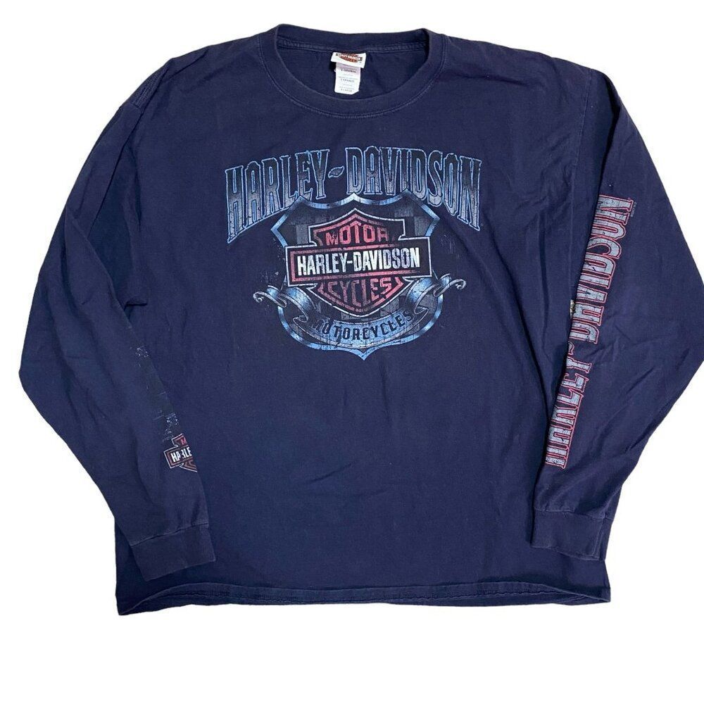 Harley Davidson New Zealand Long Sleeve Tee Size Extra Large